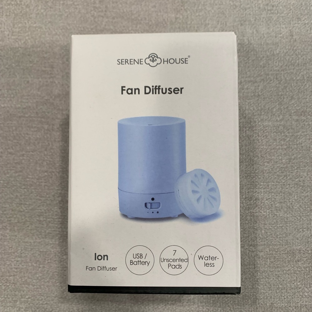 Serene House Blue Fan Diffuser New